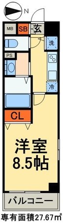 WAVE谷在家の物件間取画像